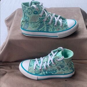Converse Blue High-Top Sneakers with Classic Design